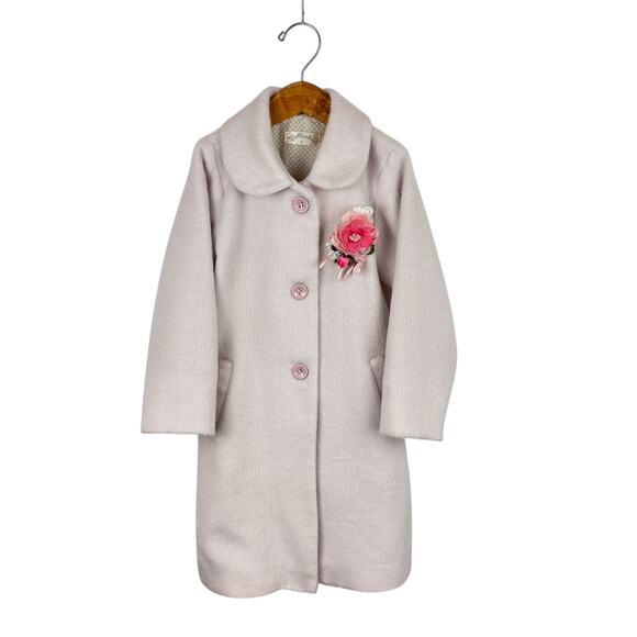 Dollcake Girl's Pink Pea Coat - Picture 1 of 5